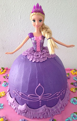 Princess Rapinzel Doll Cake