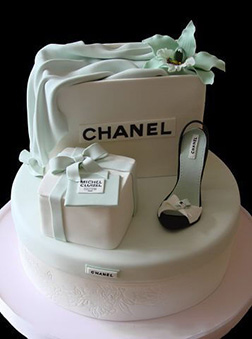 Chanel Shoe Shopping Cake