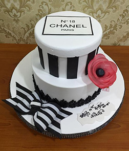 Chanel Boxes Tiered Cake