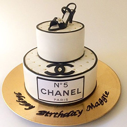 Chanel Shoe Lover's Tiered Cake