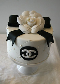 Floral Quilted Chanel Cake