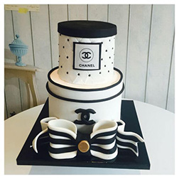 Chanel Gift Boxes Tiered Cake