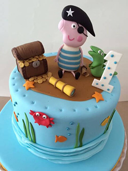 George Pig the Pirate Cake