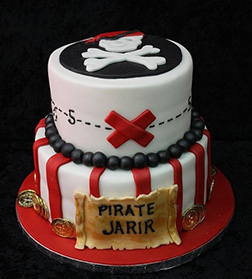 Follow the Map Pirate Cake 2