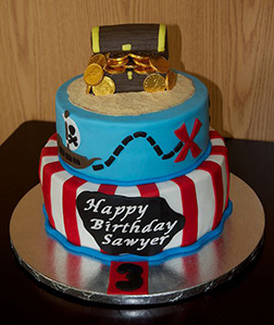 Sunken Treasure Pirate Cake