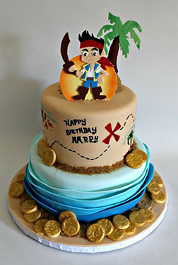 Jake the Pirate Treasure Cake