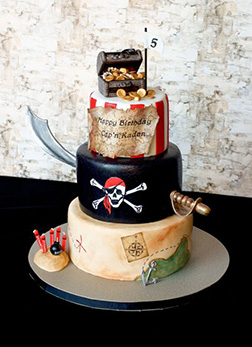 Walk the Plank Pirate Cake