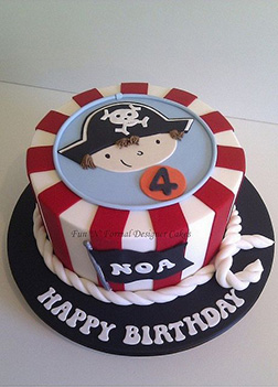 Captain on Deck Pirate Cake