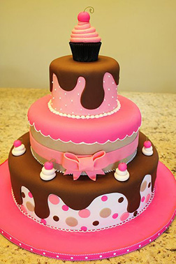 Cupcake Castle Tiered Cake