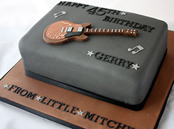 Seasoned Lead Guitar Cake