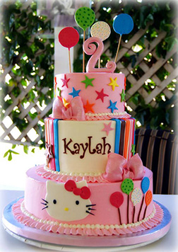 Hello Kitty Balloon Party Cake
