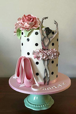 Graceful Swan Ballerina Cake