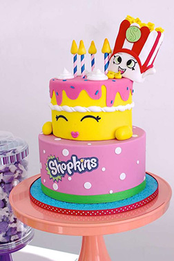 Wishes & Poppy Corn Birthday Cake