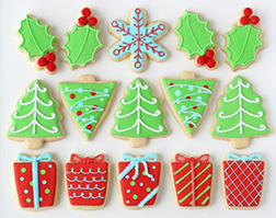 Christmas Tree and Gifts Cookies