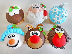 Rudolph's Christmas Dozen (12) Cupcakes