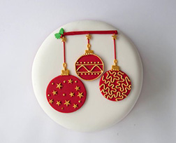 Christmas Baubles Cake