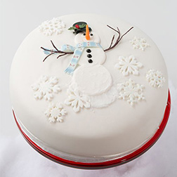 Snowman Christmas Cake