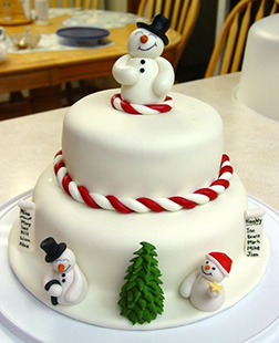 Frosty And Friends Snowman Cake