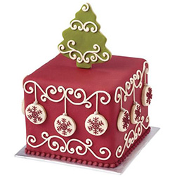 Vintage Christmas Cake