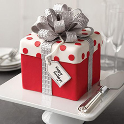 Just for You Christmas Gift Box Cake