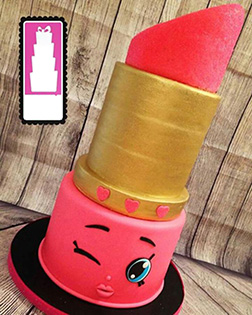 Shopkins Lippy Lips Cake 3