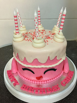 Pink Shopkins Wishes Cake