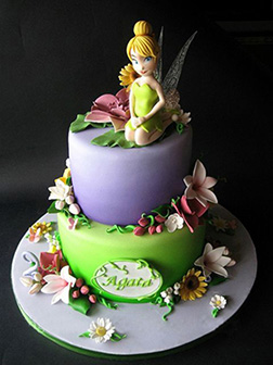 Tinkerbell Wildflower Birthday Cake