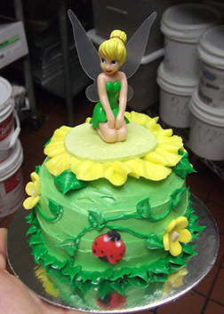 Tinkerbell Yellow Blossom Cake