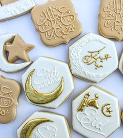 Aesthetic Eid Mubarak 10 Cookies, Eid Gifts