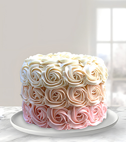 Aesthetic Rose Cake