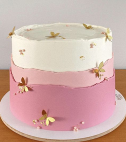 Aesthetic Pink Cake