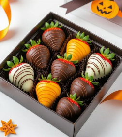 Autumn Drizzle Dipped Strawberries