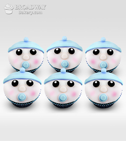 It's A Boy! Celebration Cupcakes - Half Dozen