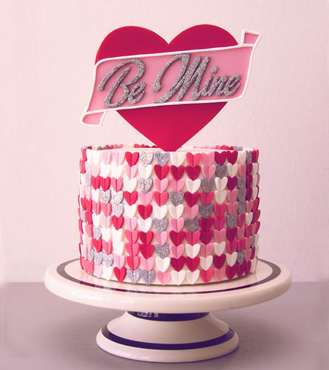 Be Mine Valentine's Cake
