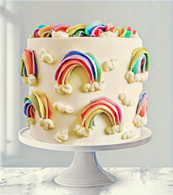 Rainbows of Happiness Cake