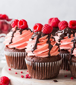 Berries & Choco Cupcake