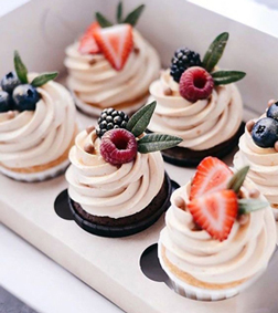 Berries On Top Cupcakes