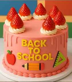 Berry Back to School Cake