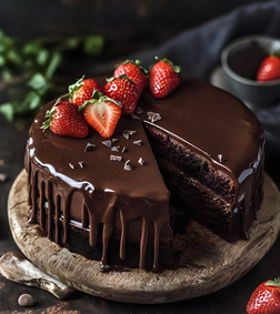 Berry Cocoa Rush Cake