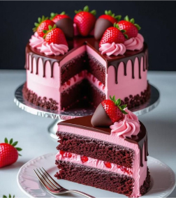 Berry Drip Choco Cake