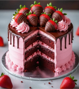 Berrylicious Strawberry Cake