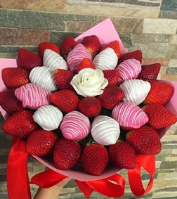 Blooming Chocolate Dipped Strawberries