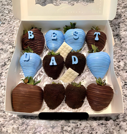 Blue Honor Dipped Strawberries