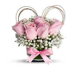 Blushing Pink Rose Bouquet