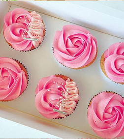 Blushing Swirls Cupcakes