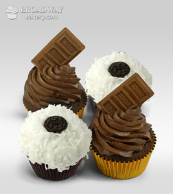 Delectable Duo - Box of 4, Cupcakes