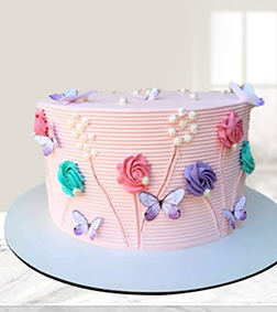 Butterfly Garden Cake