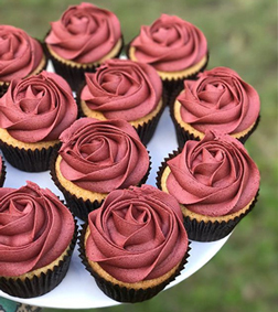 Captivating Rosy Cupcakes