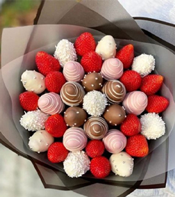 Chic Dipped Strawberries Bouquet