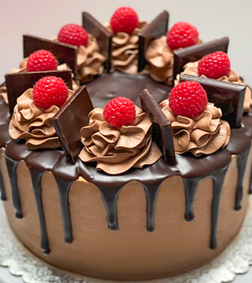 Choco & Raspberry Cake